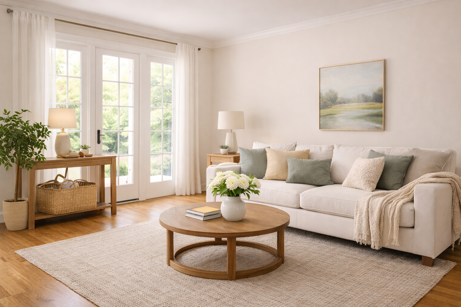 Alabaster Walls with Pure White Trim: SW 7008 Alabaster & SW 7005 Pure ...