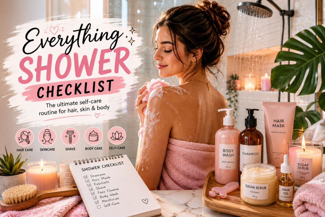 Everything shower checklist