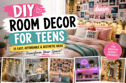 DIY room decor for teens bedroom makeover