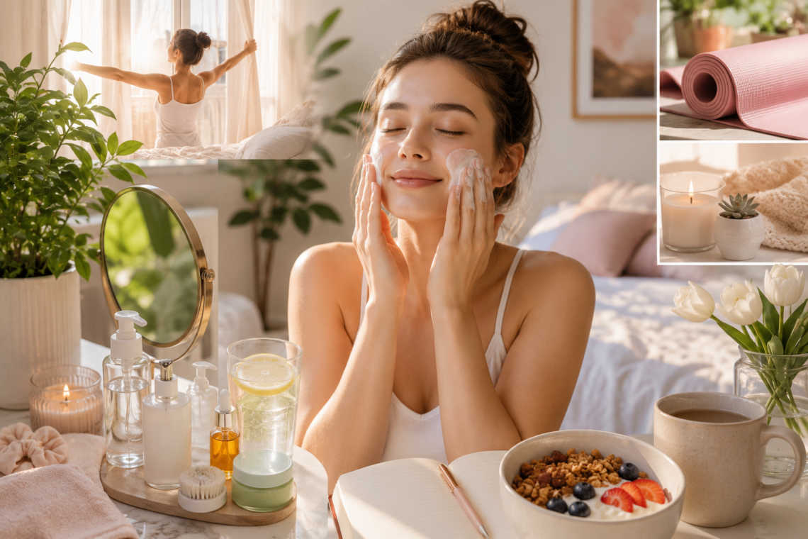 Morning shed routine self care