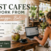 Digital nomad working from a stylish cafe in Canggu Bali