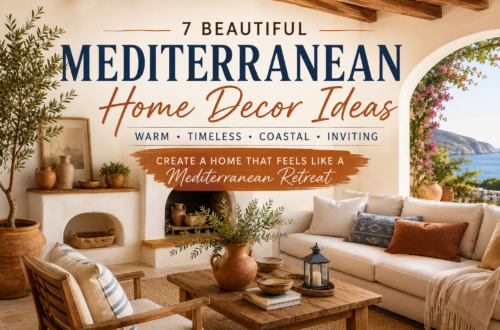 Mediterranean home decor with warm coastal interior design
