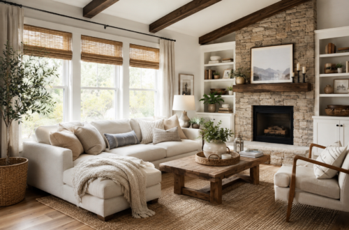 Home-hearted fresh updates in a cozy living room.