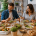 Healthy Family Dinner Ideas with a family enjoying dinner.