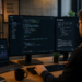 Vibe Coding with AI code assistants in a modern software development workspace.